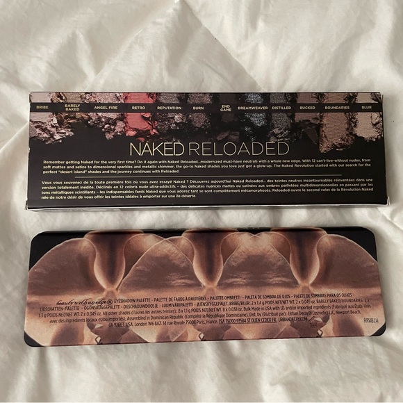 URBAN DECAY 🟠 Naked Reloaded 🟠 12 Color Eyeshadow Palette 🟠 NIB 🟠 $50 MSRP - Picture 3 of 3